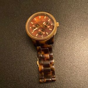 Michael Michael Kors Brown Tortoiseshell Watch